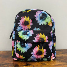 Load image into Gallery viewer, Mini Backpack - Rainbow Sunflower
