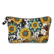 Load image into Gallery viewer, Pouch &amp; Mini Backpack Set - Turquoise Sunflower
