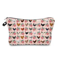 Load image into Gallery viewer, Pouch - Floral Chickens
