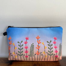 Load image into Gallery viewer, Pouch - Floral Blue Orange
